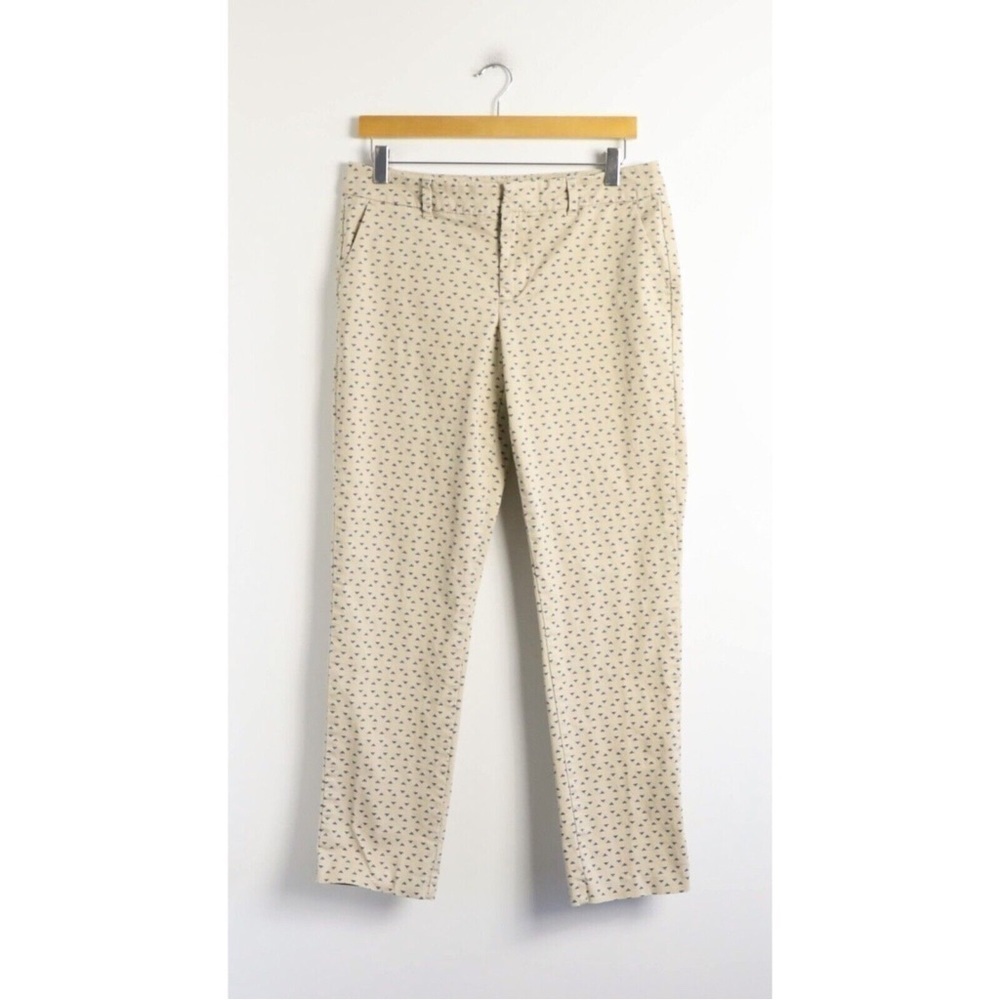 Tommy Hilfiger Madison trousers beige pattern khaki printed pants chinos 6 M